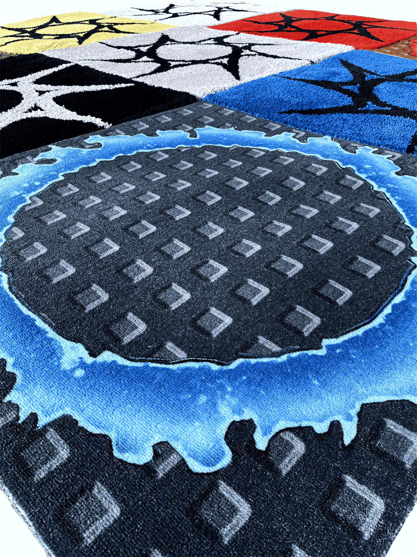 Blue Ring Of Fire Rug - ASYLUM